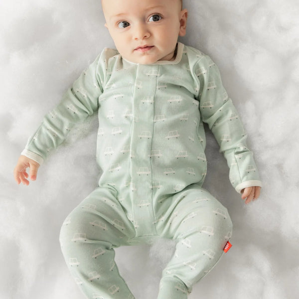 Beep Beep Time For Sleep Organic Cotton Footie