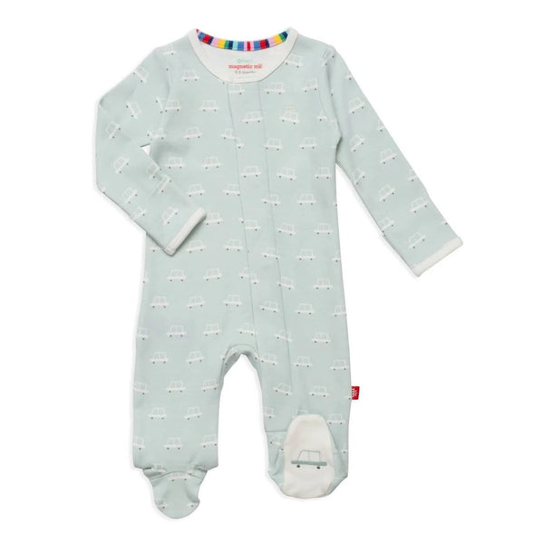 Beep Beep Time For Sleep Organic Cotton Footie