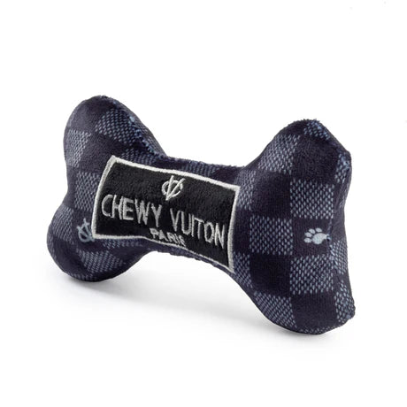 Black Checker Chewy Vuiton Bone