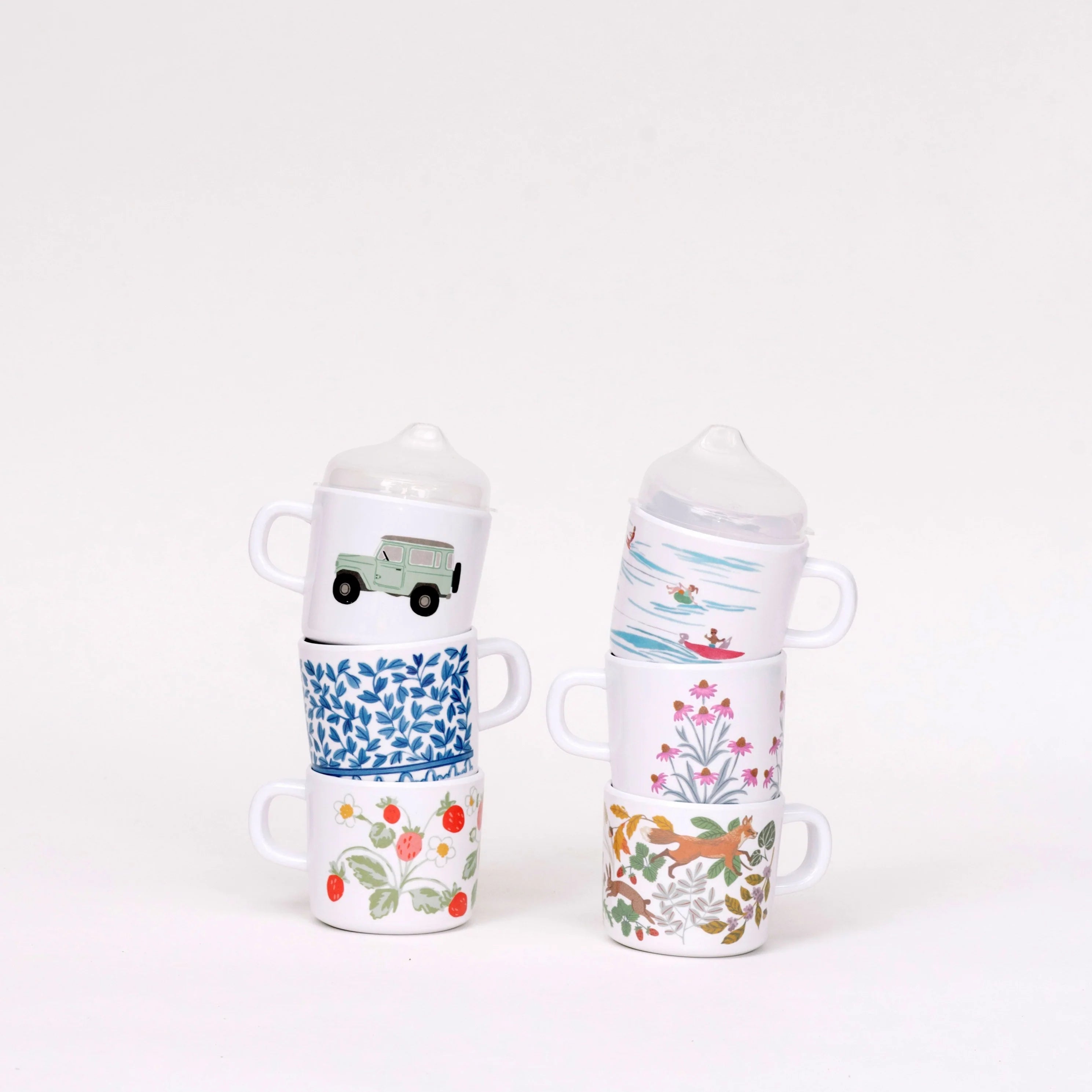 Blue and White Sippy Cup