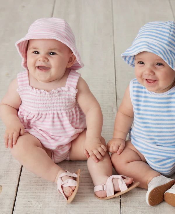 Cabana Terry Stripes Sunhat, Pink