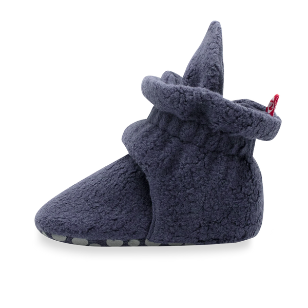 Cozie Fleece Gripper Bootie, Denim Navy