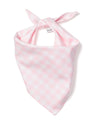 Dog Twill Bandana, Pink Gingham