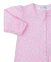 Fall Flower Patch Pink Zip Footie