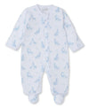 Giraffe Glee Blue Zip Footie