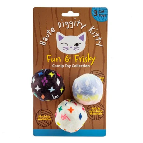 KV Balls Monogram Catnip Toys