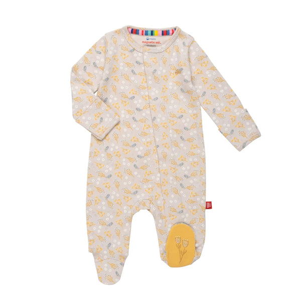 Logan Organic Cotton Magnetic Parent Favorite Footie