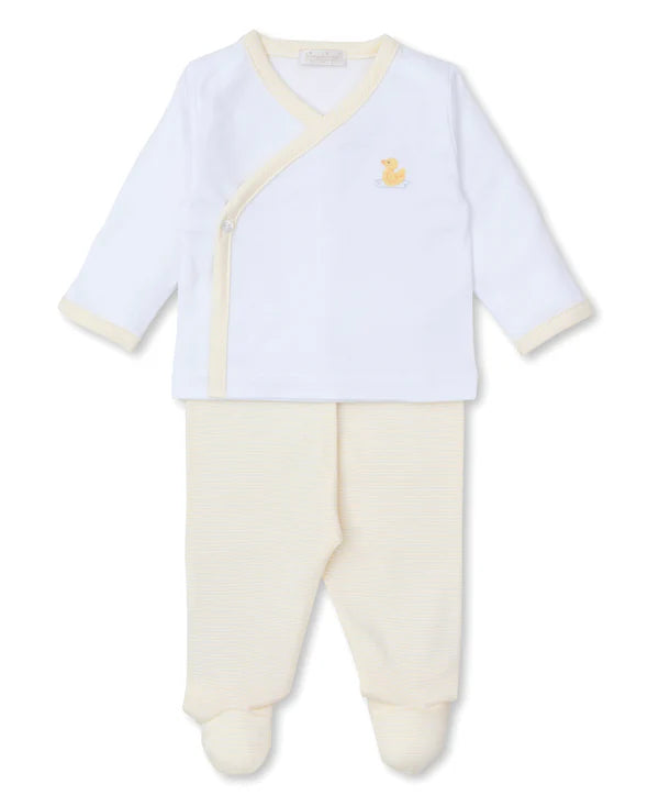 Premier Duckling Hand Emb. Footed Pant Set