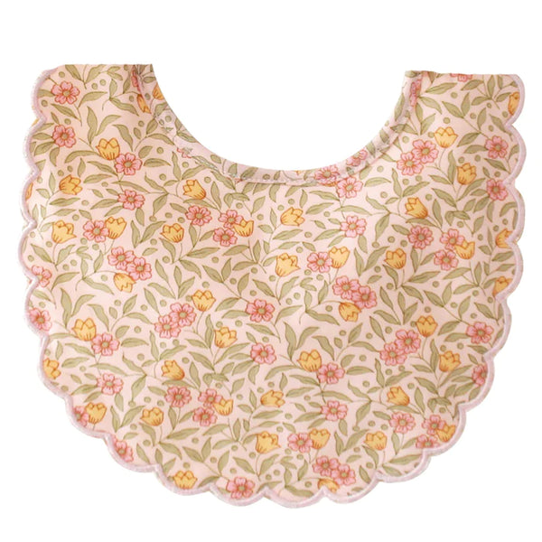 Scallop Bib Blossom Lily Pink