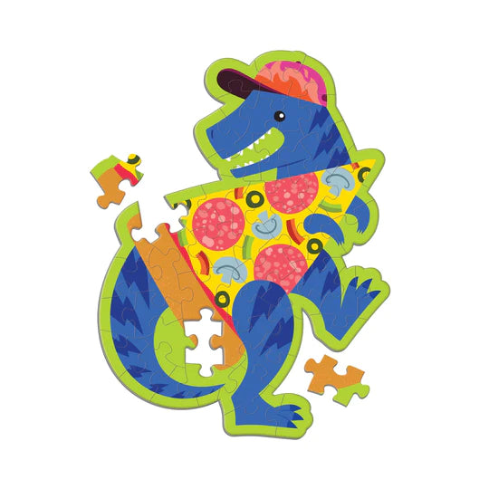 Scratch and Sniff Shaped Mini Puzzle, Pizzasaurus