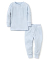 Classic Simple Stripes Blue Pajama Set