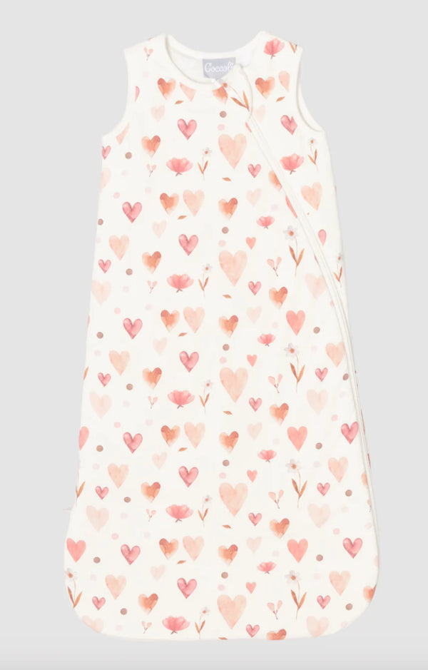 Sleepsack 1.5 TOG, Hearts On Cream