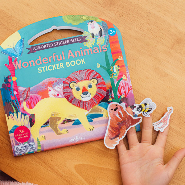 Wonderful Animals Shiny Stickers Book