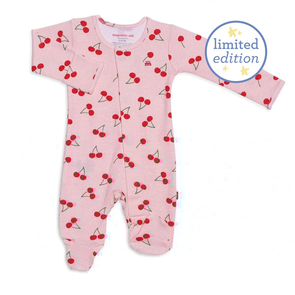 Cherry Picking Organic Cotton Magnetic Footie