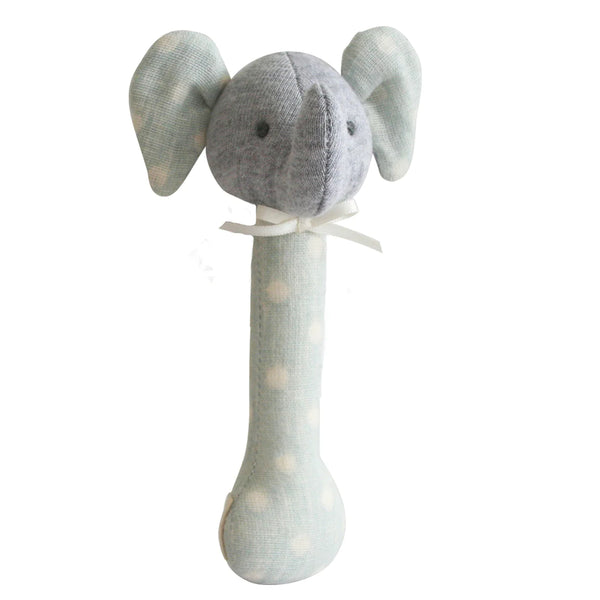 Elephant Stick Rattle Duck Egg Blue