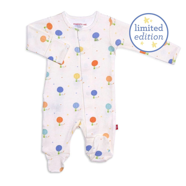 Hello Adventure Organic Cotton Magnetic Footie