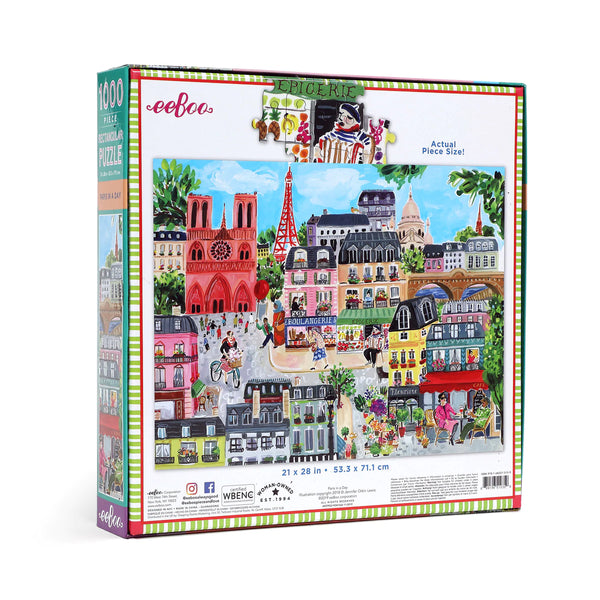 Paris in a Day 1000 PC Rectangle Puzzle